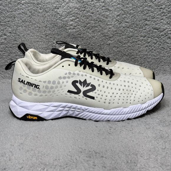 Salming Other - Salming Greyhound Mens Size 9.5 Running Shoes Sneakers Cream Black Vibram Sole